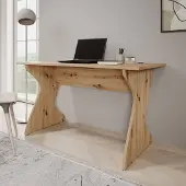 Meubella - Unfold - Bureau - Eikenpatroon - 140x65x76 cm