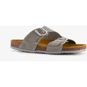 Hush puppies suède dames bio slippers grijsblauw maat 37