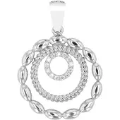 Akzent dames hanger "Djamila" van 925 Sterlingzilver, gerhodineerd, duurzaam
