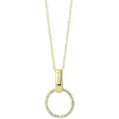 Akzent dames ketting met hanger "Minna" uit 925 Sterlingzilver, verguld, duurzaam