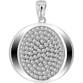 Akzent dames hanger "Saara" van 925 Sterlingzilver, gerhodineerd, duurzaam