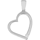 Akzent Dames Hanger "Dania" uit 925 Sterlingzilver, gerhodineerd, duurzaam