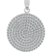 Akzent dames hanger "Ginevra" van 925 Sterlingzilver, gerhodineerd, duurzaam
