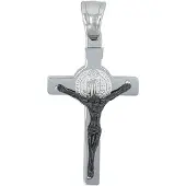 Akzent Unisex hanger "Kismet" - Zilverkleurig - Hoogwaardige halsketting - Kruis