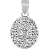 Akzent dames hanger "Lobo" van 925 Sterlingzilver, gerhodineerd, duurzaam