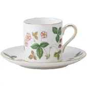 Wedgwood Wild Strawberry Espressokop 0.08 ltr en schotel BOND
