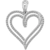 Akzent dames hanger "Josiah" uit 925 Sterlingzilver, gerhodineerd, duurzaam