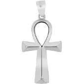 Akzent unisex hanger "Ankh Pure" uit 925 Sterlingzilver, gerhodineerd, duurzaam