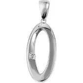 Akzent dames hanger "Alejandra" van 925 Sterlingzilver, gerhodineerd, duurzaam