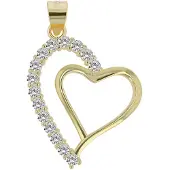 Akzent Dames Hanger "Poppy" aus 925 Sterlingzilver, gerhodineerd, duurzaam