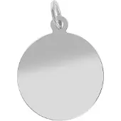 Akzent unisex hanger "Mazza" uit 925 Sterlingzilver, gerhodineerd, duurzaam