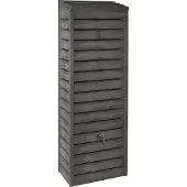 Homesaver Delta Woodline 300L Regenton – Antraciet houtlook – Complete set– Ruimtebesparend