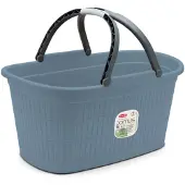 Stefanplast Heupwasmand met handgrepen 'Domus' - 35 liter - Smoky Blue