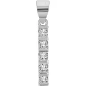 Akzent dames hanger "Ragna" aus 925 Sterlingzilver, gerhodineerd, duurzaam