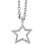 Akzent dames hanger "Nagem" aus 925 Sterlingzilver, gerhodineerd, langlebig