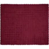 vidaXL Antislip deken van imitatie konijnenbont Olite Bordeaux Rood