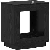 vidaXL Bijzettafel Zwart eiken 60 x 40 x 65 cm Bewerkt hout