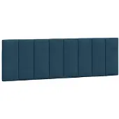 vidaXL Hoofdbordkussen "Hanko" 160 cm fluweel blauw