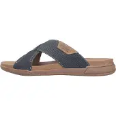 Rieker Slippers blauw H-leest Synthetisch Maat 43