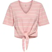 ONLY Shirt 'ONLSummer' rosa / wit