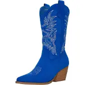 Salinyang Cowboylaarzen blauw / wit