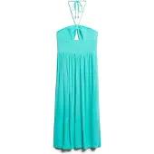 Superdry Midi-jurk met Uitsnijding Groen Grootte: 42