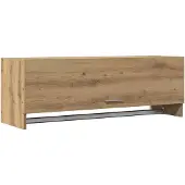 vidaXL Kledingkast 100x32,5x35 cm bewerkt hout artisanaal eikenkleurig