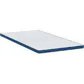 vidaXL Matras Topper 90 x 200 cm dik Jacquard stof Wit