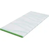 vidaXL Matras Topper Wit en Groen 90 x 190 cm Jacquard Stof