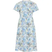 Vila Jurk 'VILovie' blauw / navy / lichtblauw / wit