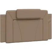 vidaXL Hoofdbordkussen "Viana" 100 cm kunstleer cappuccinokleurig