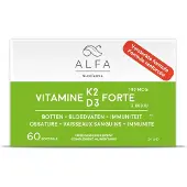 Alfa Vitamine K2 & D3 Forte | 60 capsules