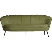Ebuy24 Nice bank 3 persoons velours groen.