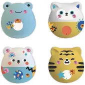 Janod - Atelier - Deco - 4 gipsdieren kleuren