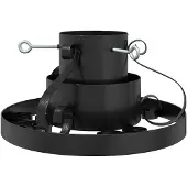 vidaXL Kerstboomstandaard Zwart 40 x 40 x 21 cm Staal
