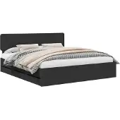 vidaXL Bedframe met lade Zwart 180 x 200 cm Geconstrueerd hout