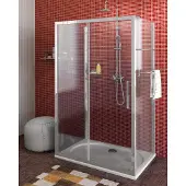 Hak LUCIS LINE douchecabine met drie wanden, afmetingen 1000x800x800 mm, links- of rechtsvariant
