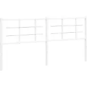 vidaXL Vervangend hoofdbord 180 cm metaal wit