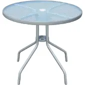 vidaXL Bistrotafel 80x71 cm staal grijs