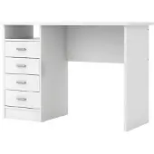 Ebuy24 Fula bureau 4 lades en 1 plank, wit.