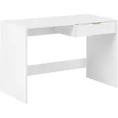 Beliani LUTETIA - Bureau - Wit/Goud - Vezelplaat