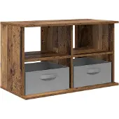 vidaXL TV-stand met lade Oudhout 79 x 40 x 48 cm