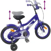 vidaXL Kinderfiets 14 Inch voor 3-5 jaar oud Donkerblauw