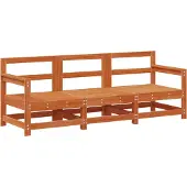 vidaXL Sectie Sofa Eenheden 3 Stuk Waskleur Bruin Massief grenenhout