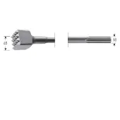 Rotec Bouchardeerbeitel SDS-Max 45x45mm
