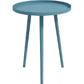 Markenlos Ronde tuintafel, 40x50 cm, rood, staal