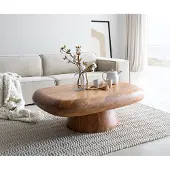 DELIFE Salontafel Maskat 120x90 cm natuur acacia