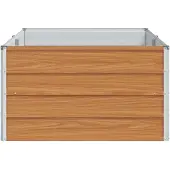 vidaXL Verhoogde plantenbak Lichtbruin 160 x 80 x 45 cm