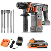 FUXTEC 20V Akku Bohrhammer FX-E1RH20-Set und Meißel-Set