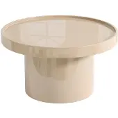 Vente-unique Salontafel van MDF - Gelakt beige - SYBEVA
